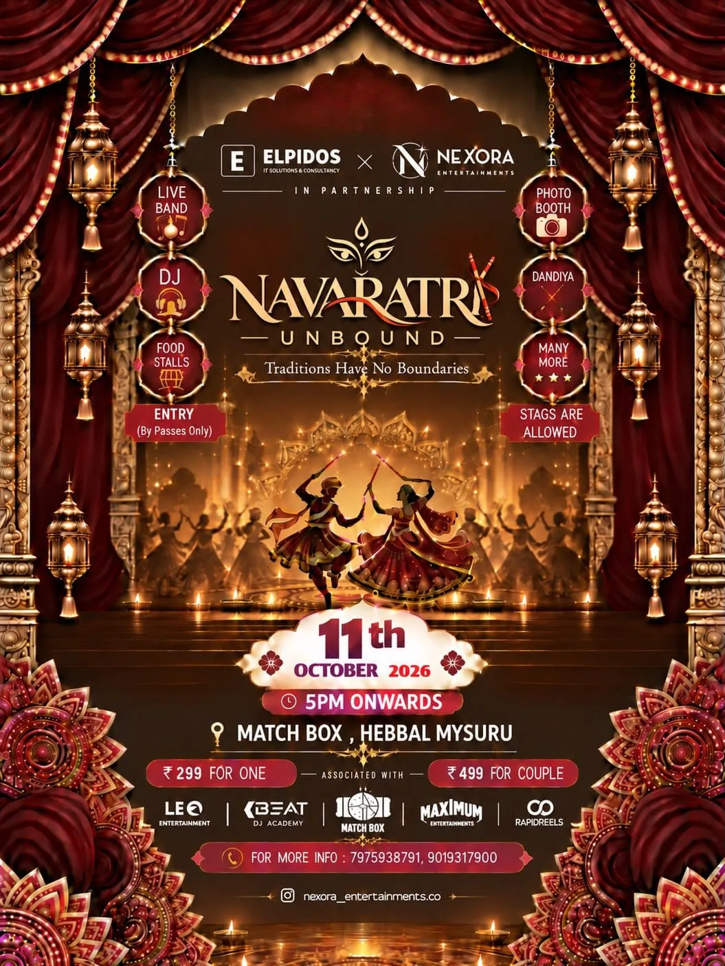 Official Navaratri Unbound event artwork